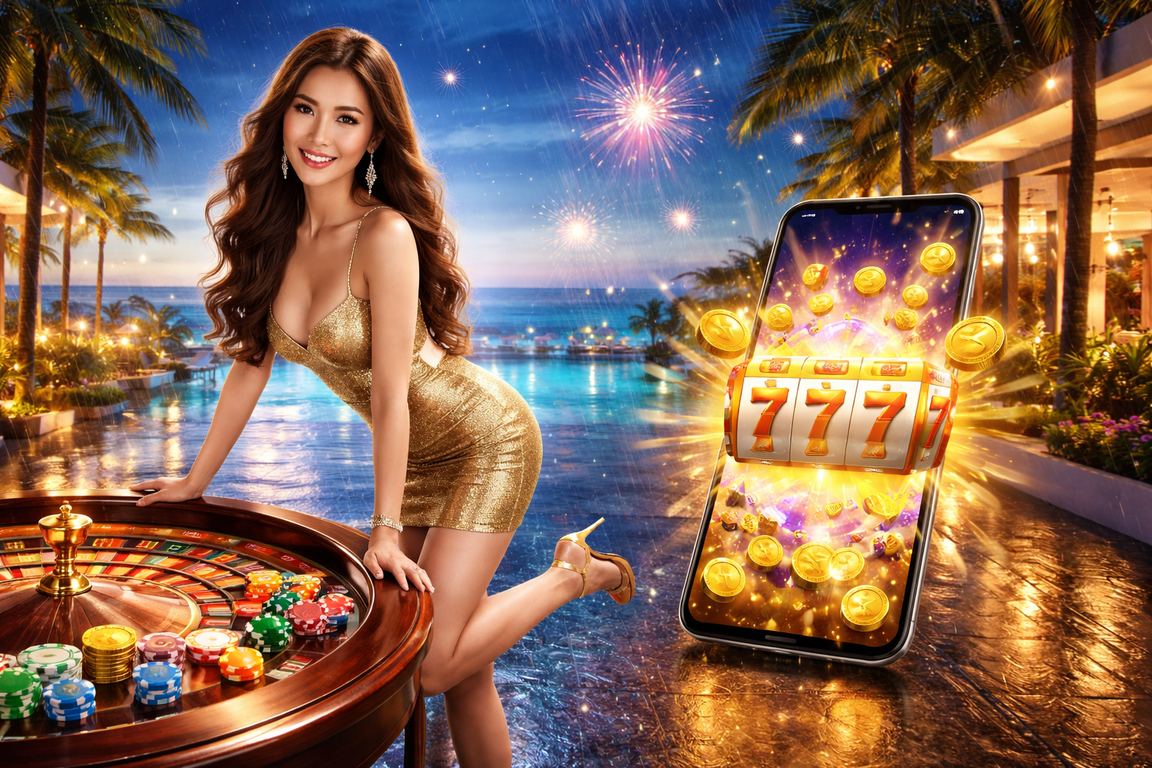 Khung cảnh bãi biển Đà Nẵng kết hợp cảm hứng casino trực tuyến hiện đại